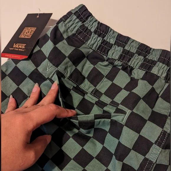 Vans range baggy tapered elastic waist jogger pants men's size M - Picture 7 of 10